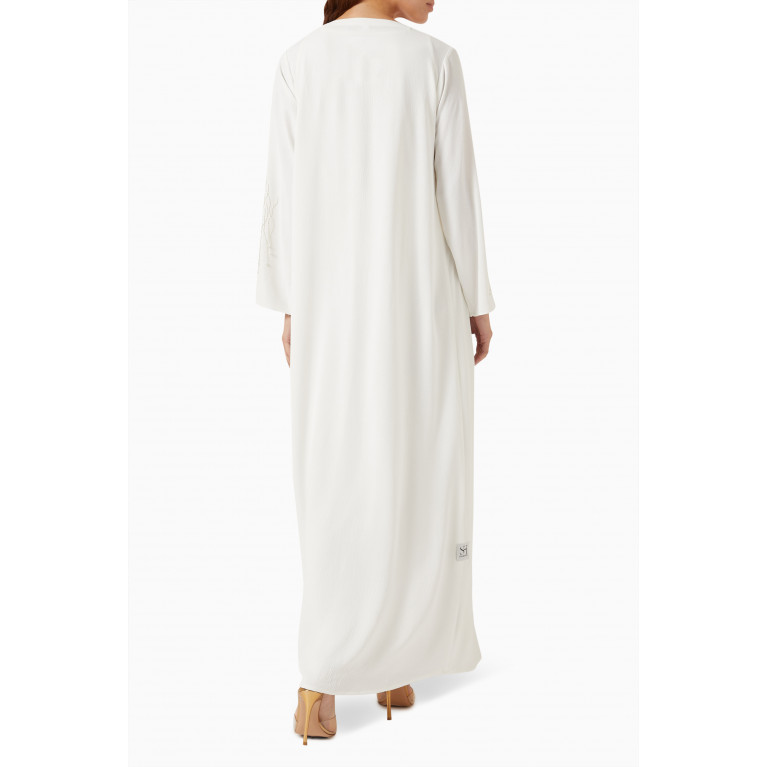 SH Collection - Embellished Abaya, Top & Skirt Set in Cotton-blend