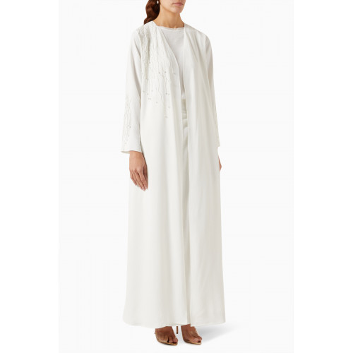 SH Collection - Embellished Abaya, Top & Skirt Set in Cotton-blend