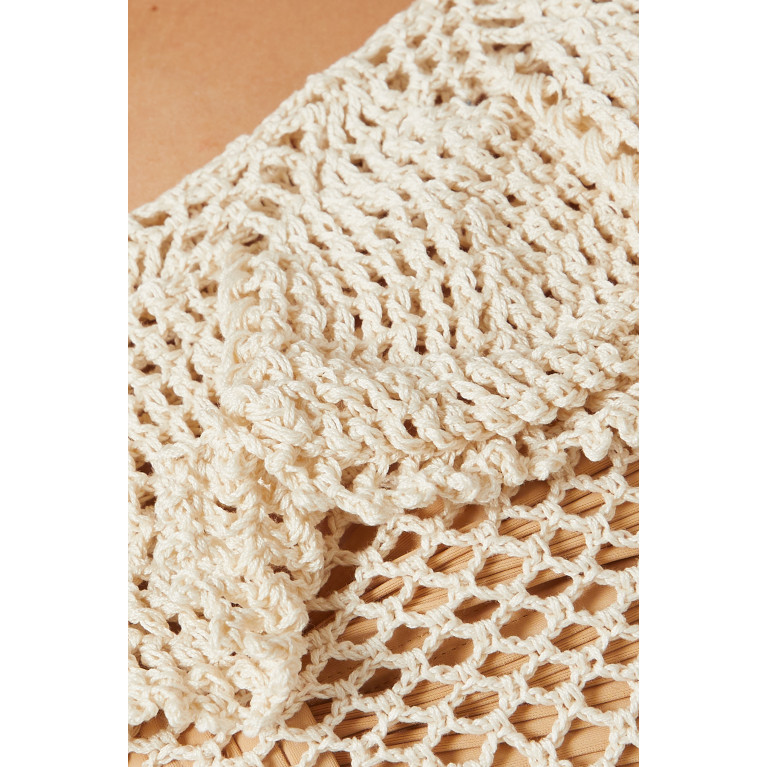 VANINA - Le Galilee Crochet Midi Dress in Cotton
