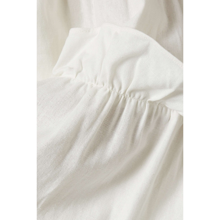 VANINA - The Crepuscule Maxi Dress in Linen White