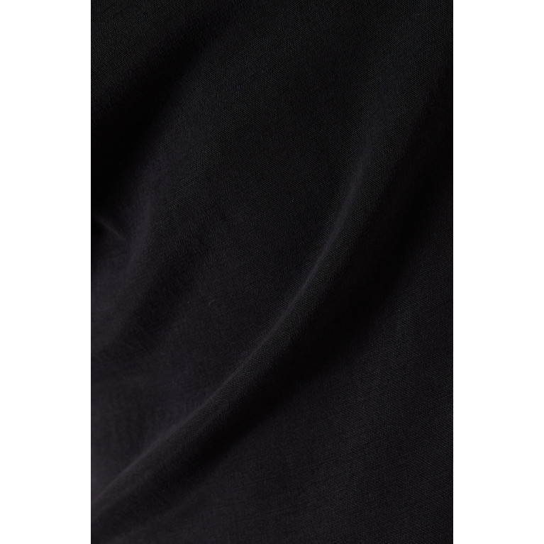 Anemos - Open-back Tank Maxi Dress in Stretch Cupro Black