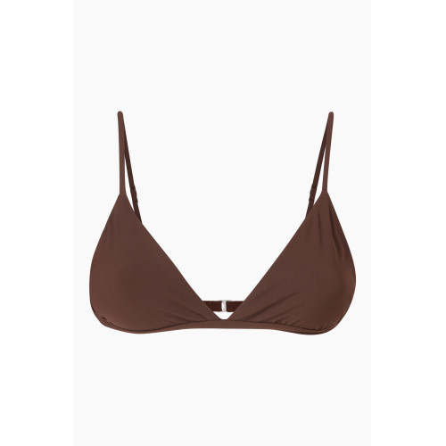 Anemos - The Classic Triangle Bikini Top Brown