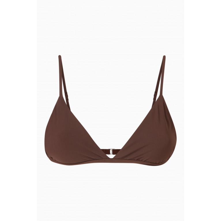 Anemos - The Classic Triangle Bikini Top Brown