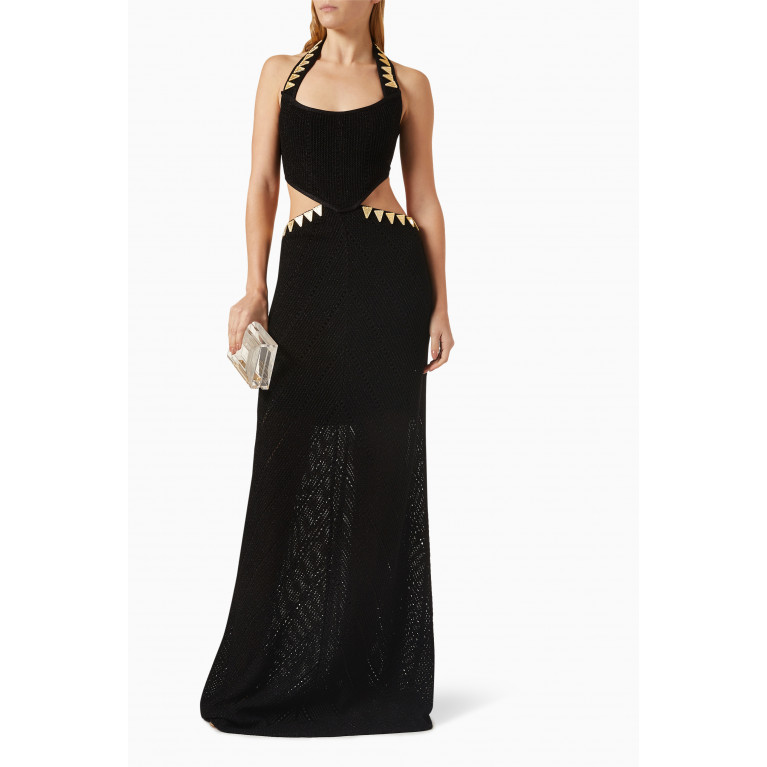 Raisa & Vanessa - Cut-out Gown in Knit