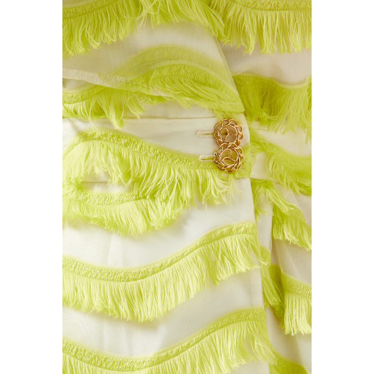 Poca & Poca - Ruffle Sleeved Midi Dress