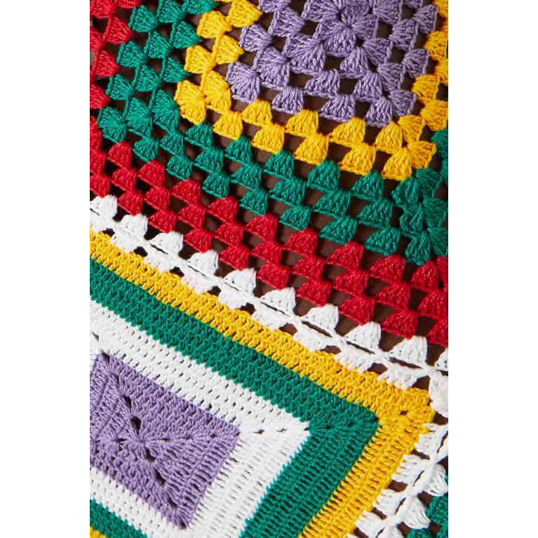 Alix Pinho - Esmeralda Crochet Maxi Dress in Cotton
