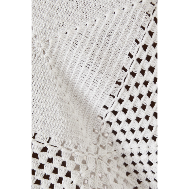 Alix Pinho - Quadricor Crochet Maxi Dress in Cotton