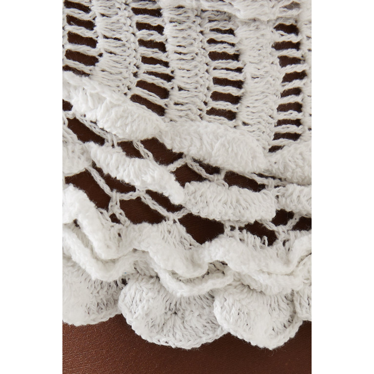Alix Pinho - Laise Crochet Crop Top in Cotton