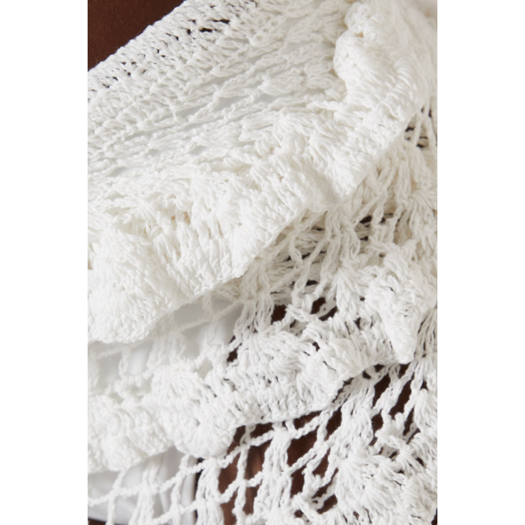 Alix Pinho - Laise Crochet Maxi Skirt in Cotton