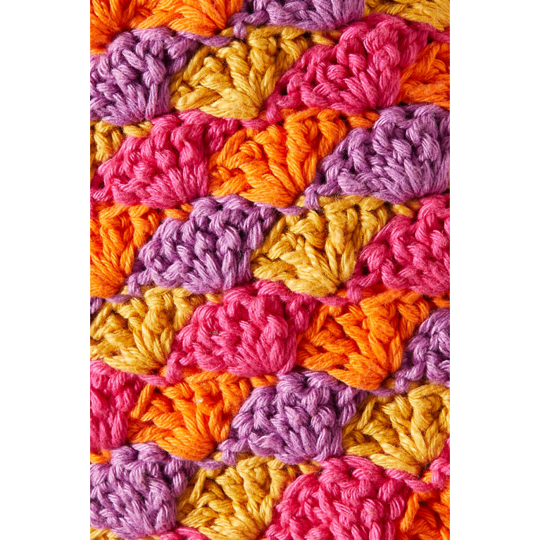 Alix Pinho - Sunset Crochet Crop Top in Cotton