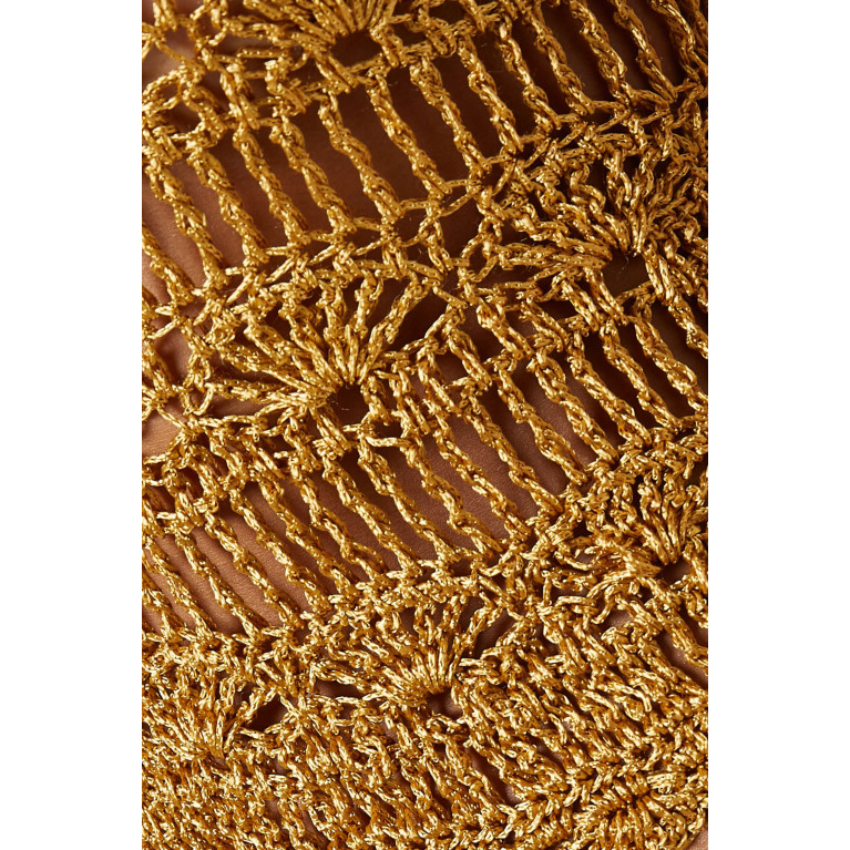 Alix Pinho - Selina Crochet Top in Cotton Gold