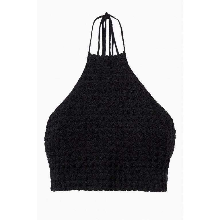 Alix Pinho - Bella Crochet Crop Top in Cotton