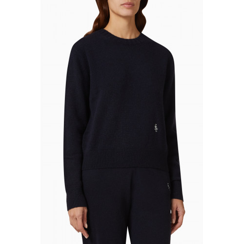 Sporty & Rich - Itzel Crewneck Sweater in Cashmere Knit