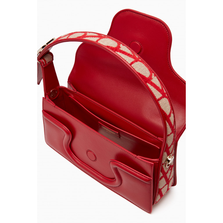 Valentino - Valentino Garavani Le Grand Deuxième Shoulder Bag in Toile Iconographe Red