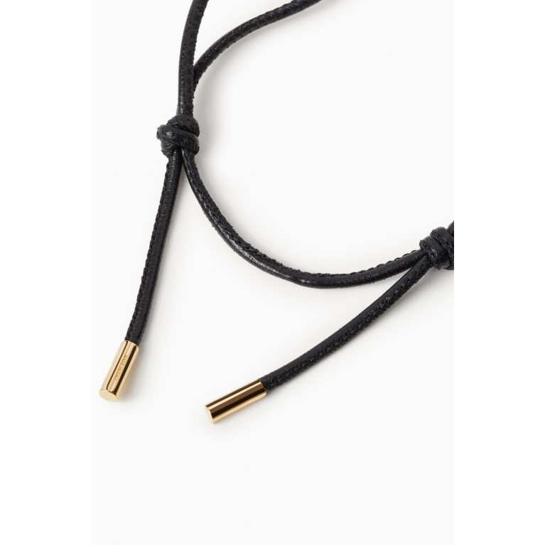 Valentino - VLOGO Bracelet in Leather Black