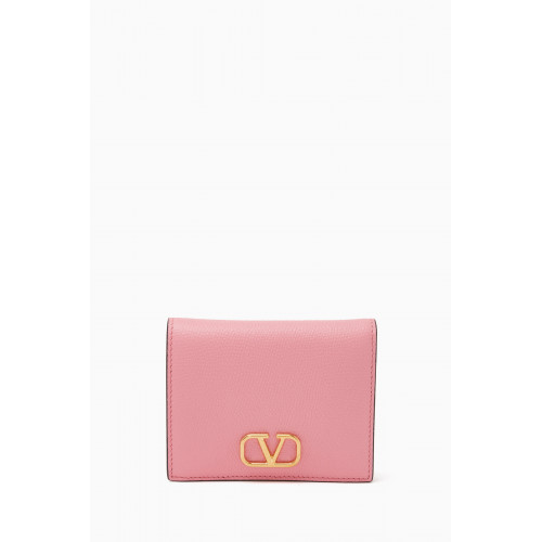 Valentino - Valentino Garavani VLOGO Signature French Wallet in Vitello Leather