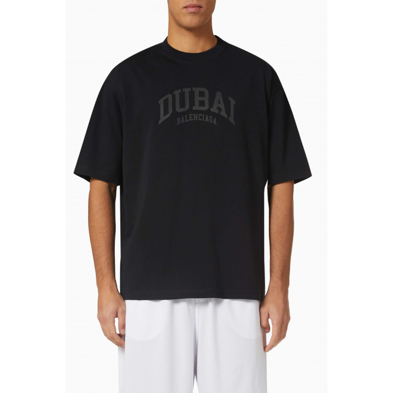 Balenciaga - Dubai Medium Fit T-shirt in Cotton Jersey