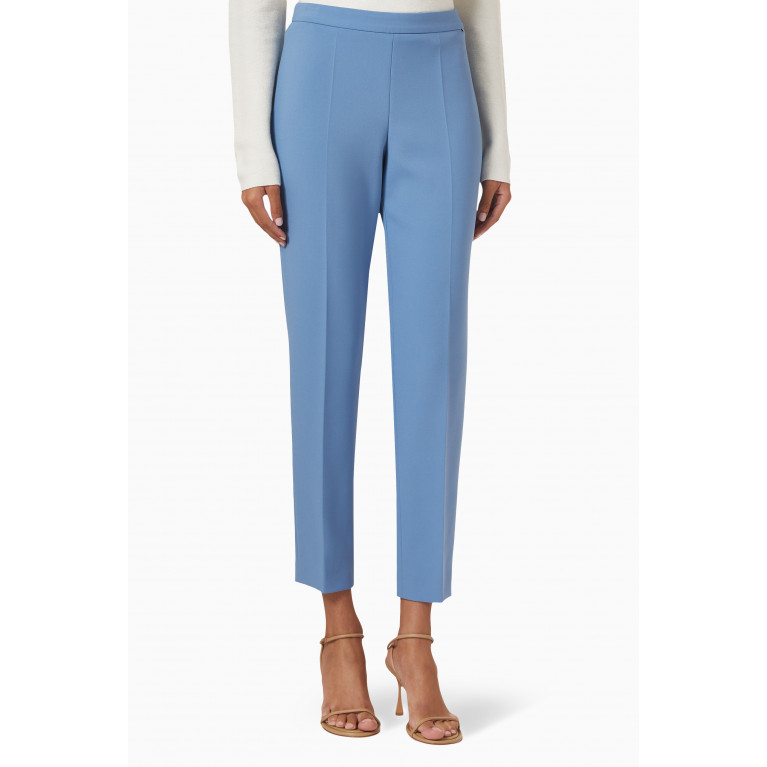 Boss - Cropped Slim-leg Pants in Recycled Fabric