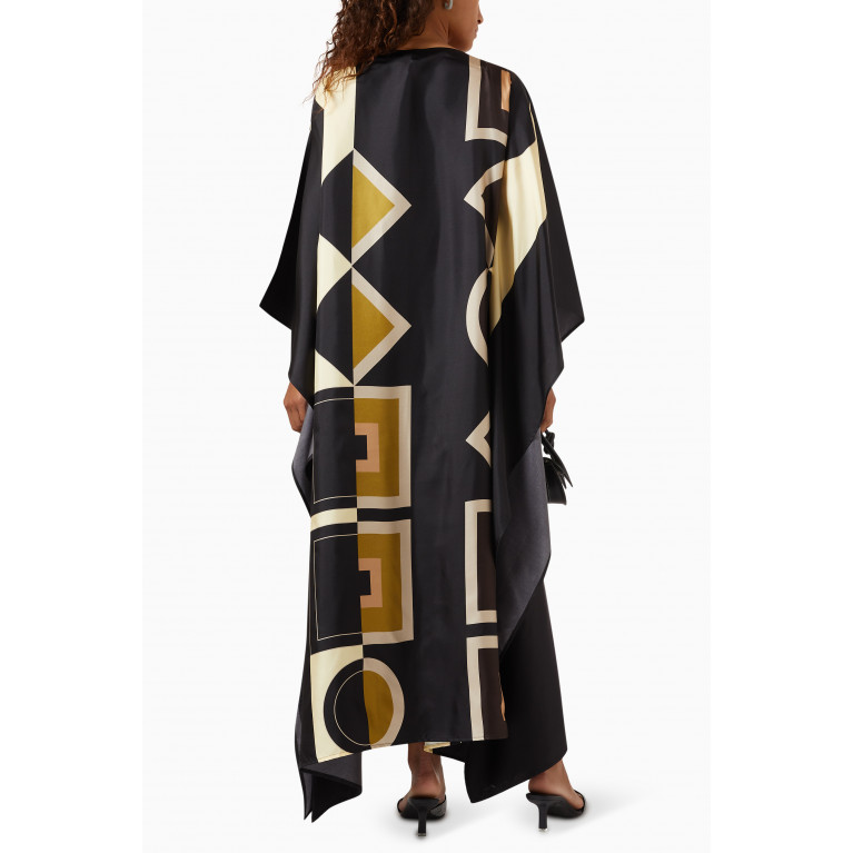 Louisa Parris - The Pampas Maxi Scarf Dress in Silk
