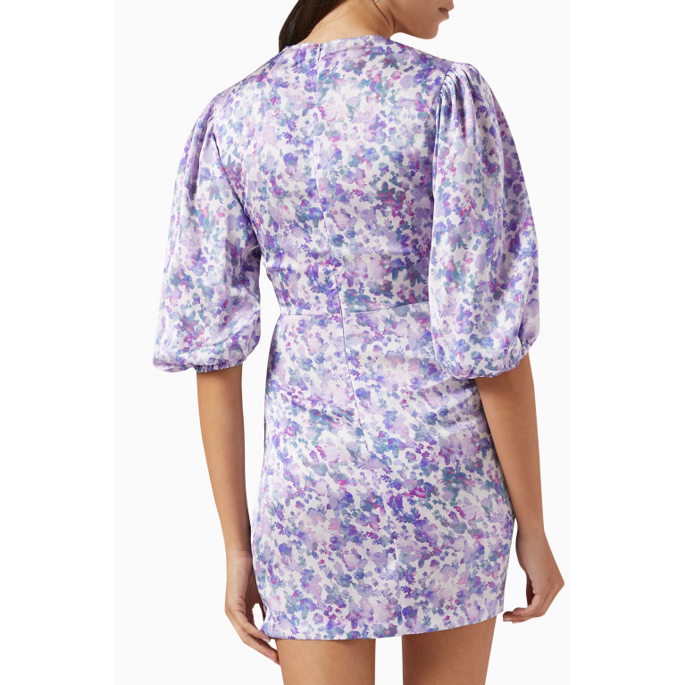 Maje - Ruvard Floral-print Ruched Mini Dress