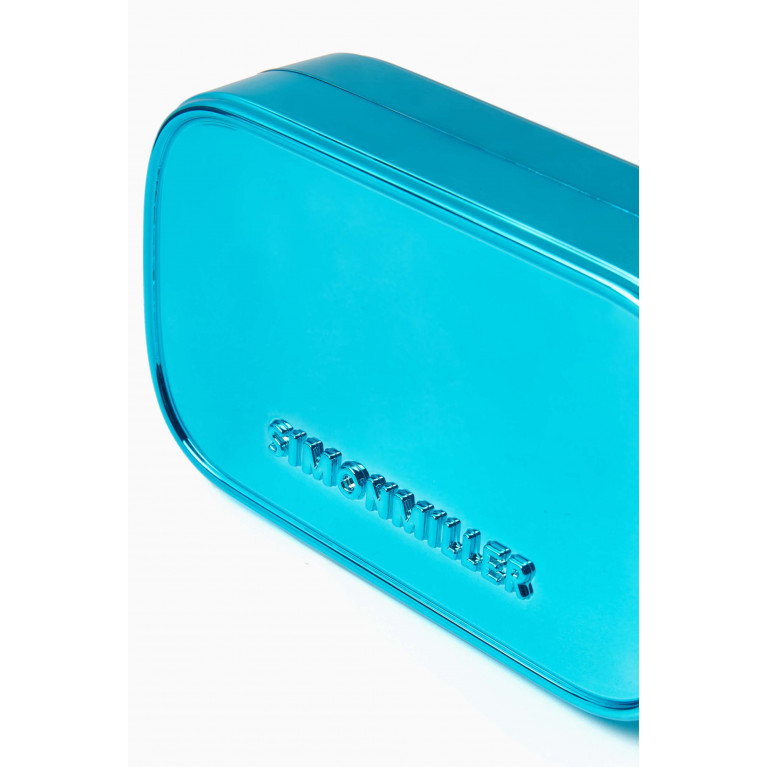 Simon Miller - Logo Pill Clutch Bag in Plastic Blue