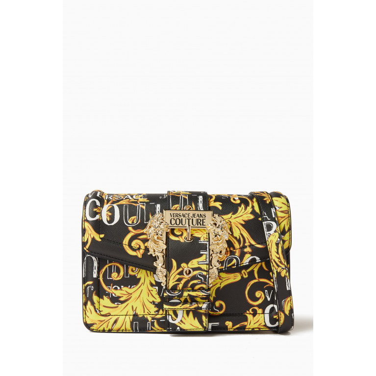 Versace Jeans Couture - Medium Buckle Crossbody Bag in Faux Leather