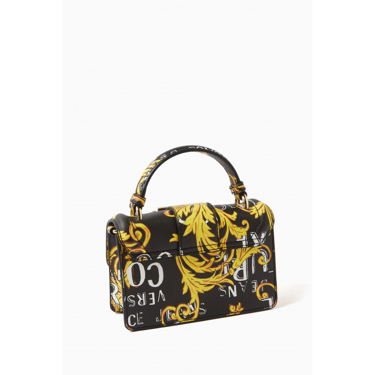 Versace Jeans Couture - Medium Buckle Top Handle Envelope Bag in Faux Leather
