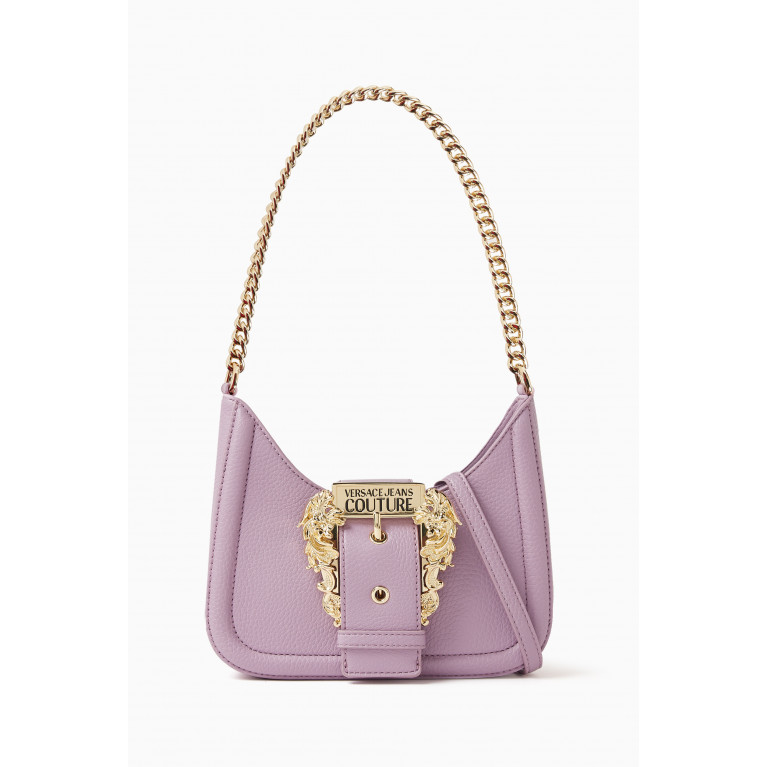 Versace Jeans Couture - Buckle Chain Shoulder Bag in Faux Leather