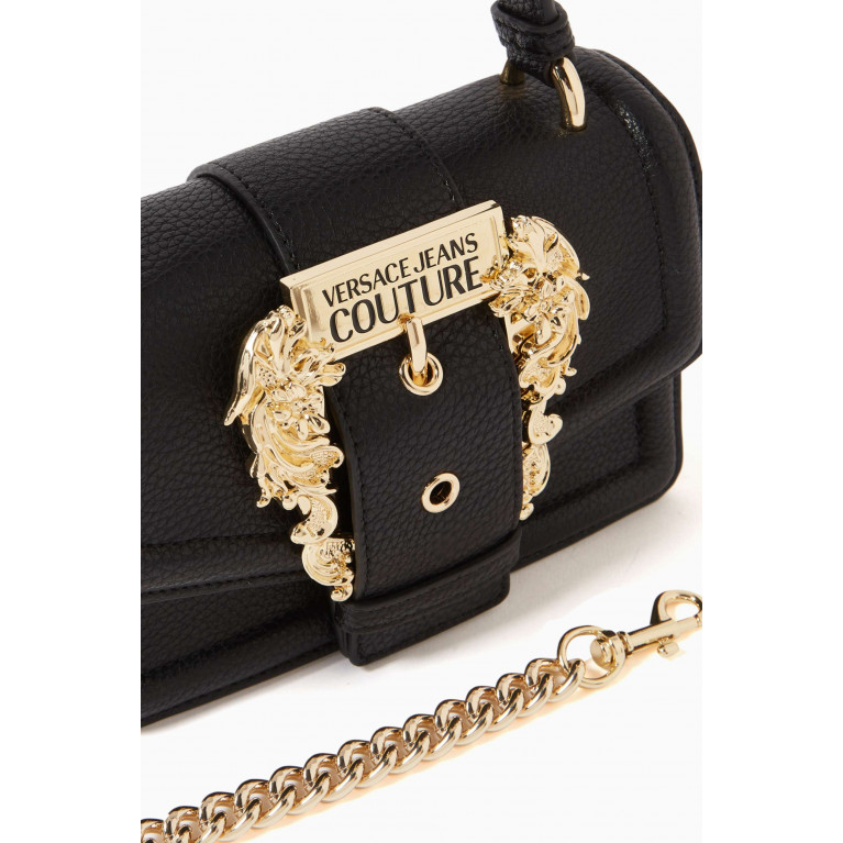Versace Jeans Couture - Baroque Buckle Top Handle Bag in Faux Leather