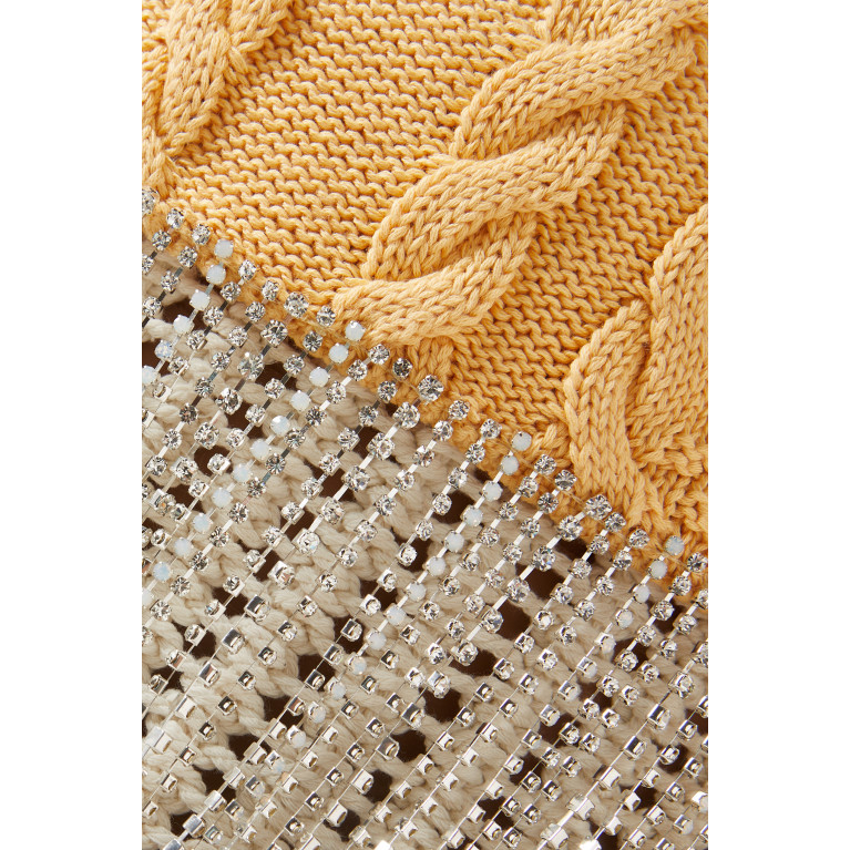 Izaak Azanei - Crystal-embellished Top in Knit