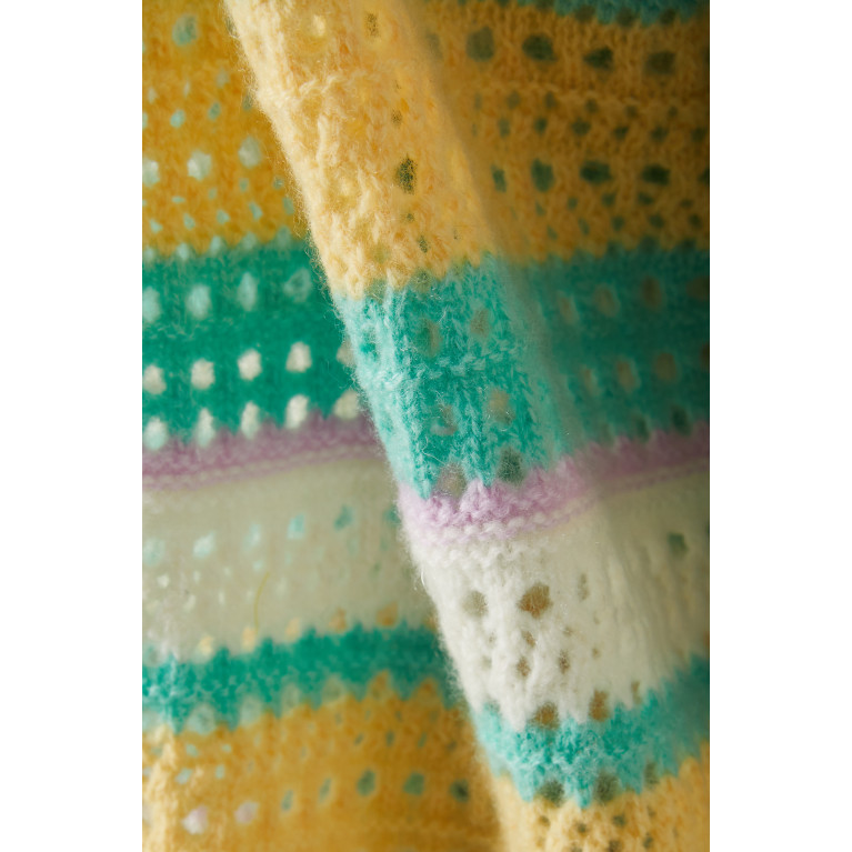Izaak Azanei - Long Crochet Cardigan in Cashmere Blend
