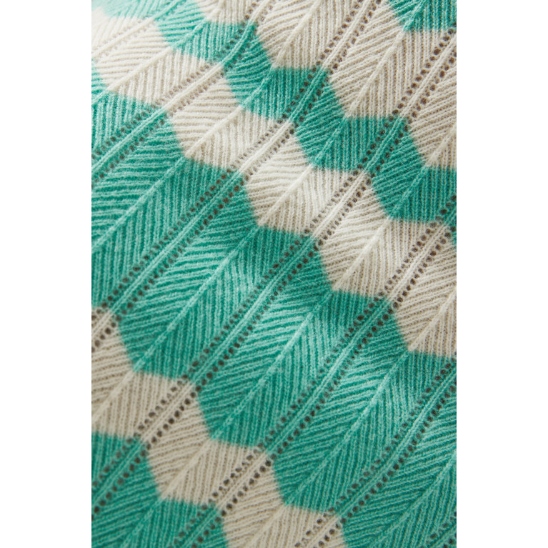 Izaak Azanei - Colour-block Fringe Dress in Knit
