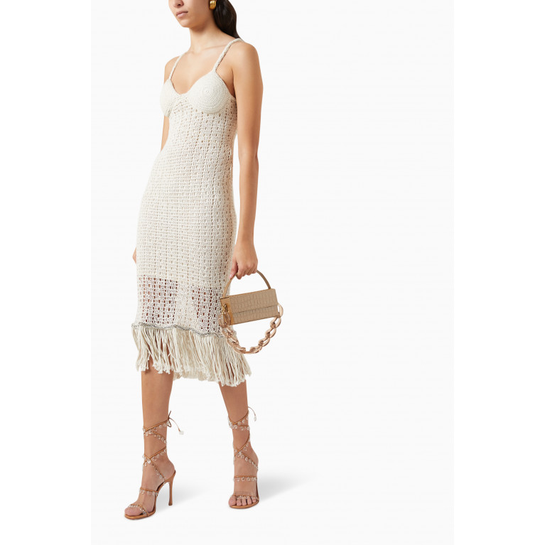 Izaak Azanei - Embellished Dress in Crochet