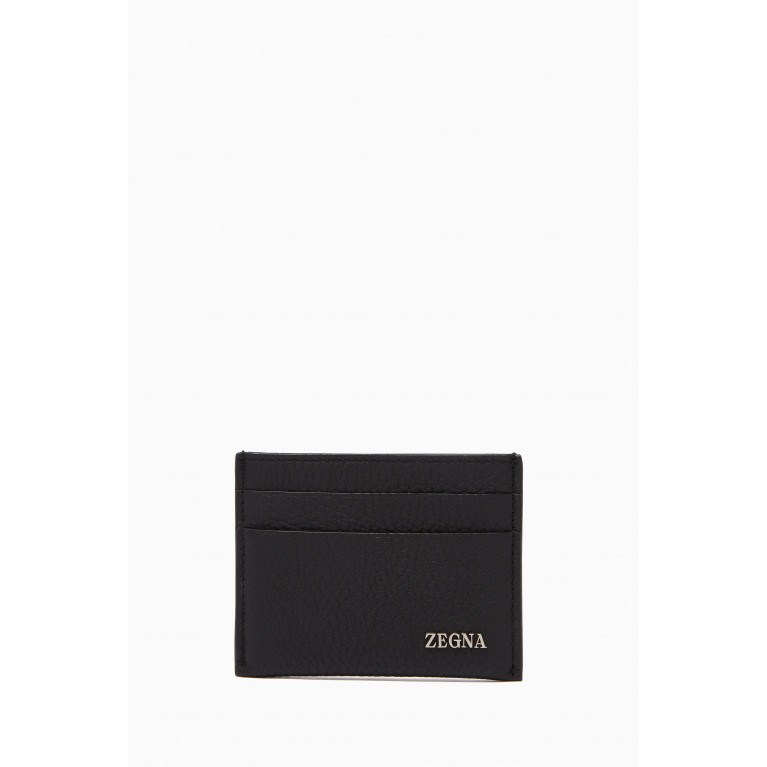 Zegna - Logo Card Holder in Leather