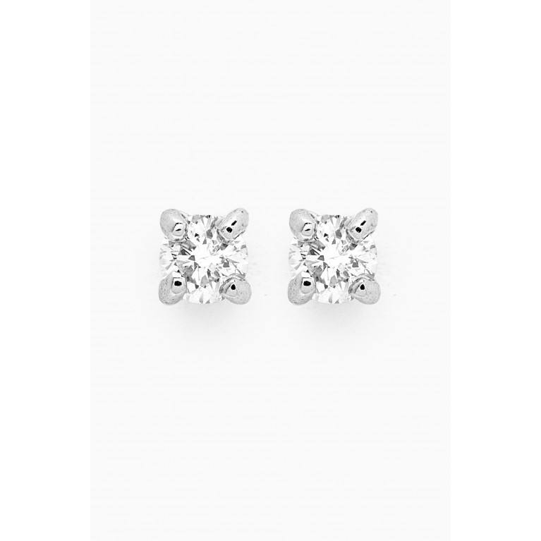 Baby Fitaihi - Diamond Stud Earrings in 18kt White Gold