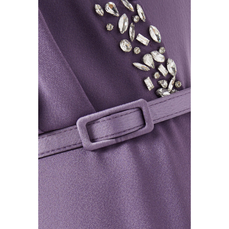 Senna - Sole Maxi Dress in Satin Purple