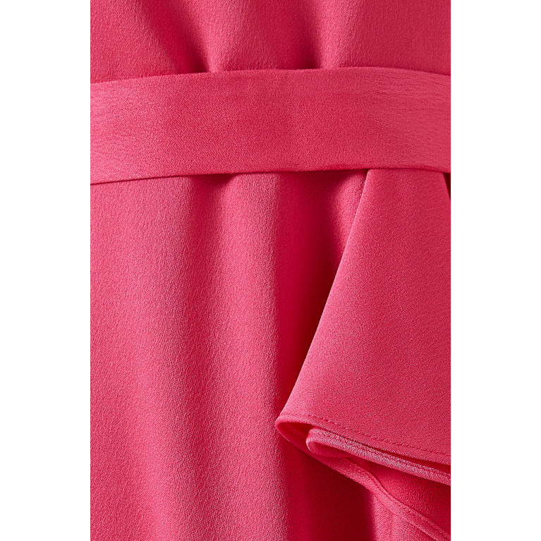 Senna - Rushita Draped Gown in Crepe Pink