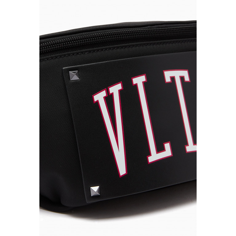Valentino - VLTN College Belt Bag in Nylon & Calf Leather