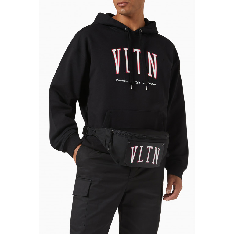 Valentino - VLTN College Belt Bag in Nylon & Calf Leather