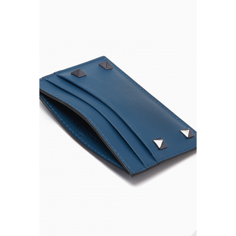 Valentino - Rockstud Card Holder in Calf Leather