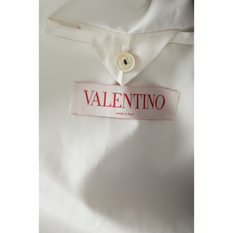 Valentino - Crepe Couture Double-breasted Jacket in Virgin Wool-silk Blend