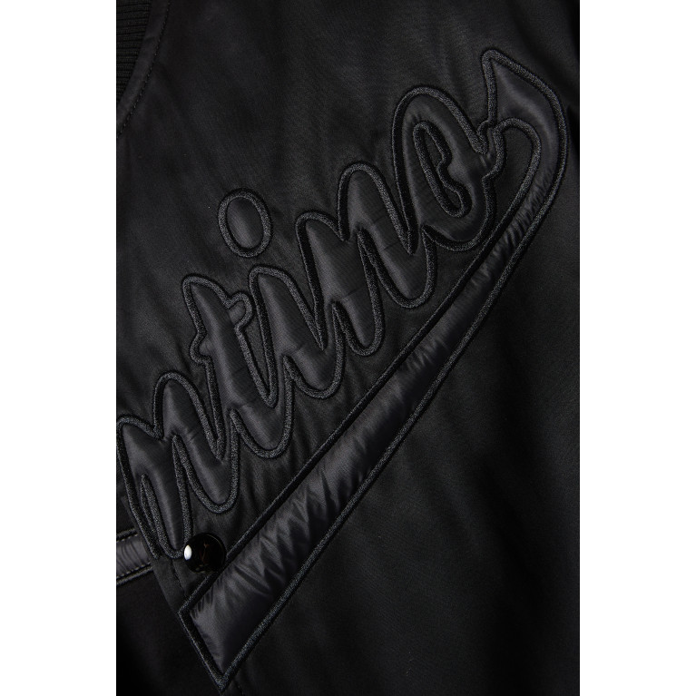 Valentino - Logo Bomber Jacket in Nylon Black