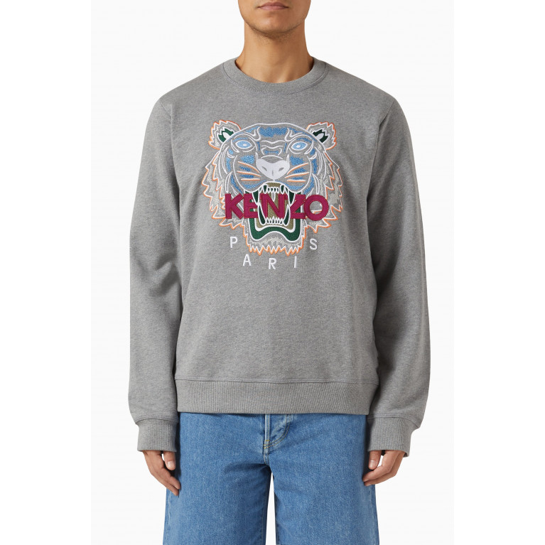 Kenzo - Tiger Logo Sweatshirt in Cotton