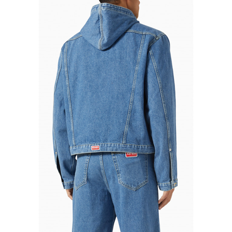Kenzo - Hooded Denim Jacket in Cotton