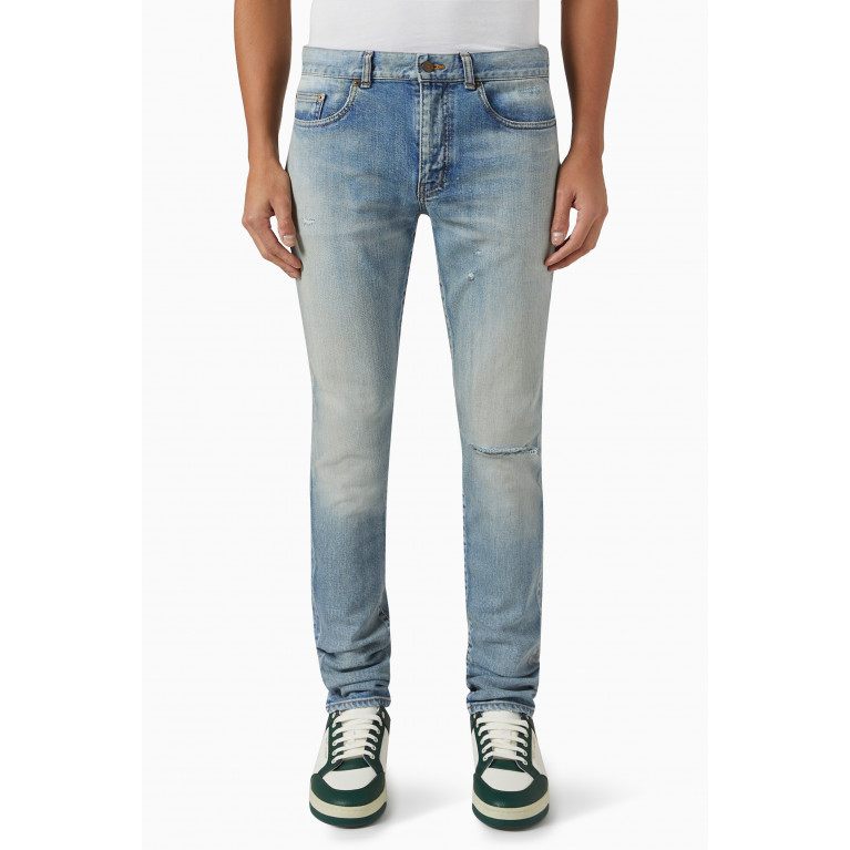 Saint Laurent - Skinny-fit Jeans in Organic Cotton Denim