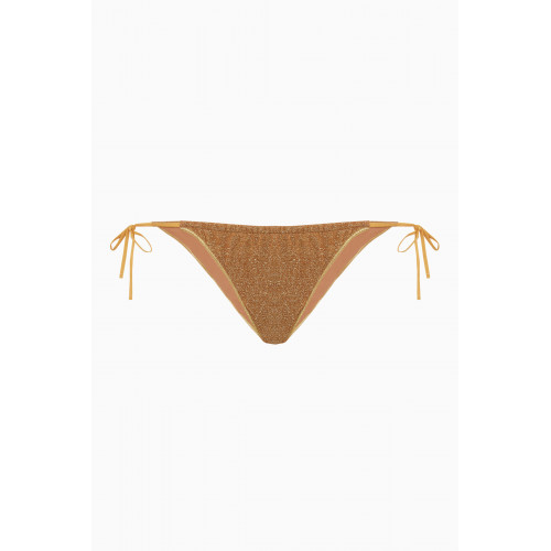 Benedetta Bruzziches - Oro Self-tie Bikini Briefs in Lycra