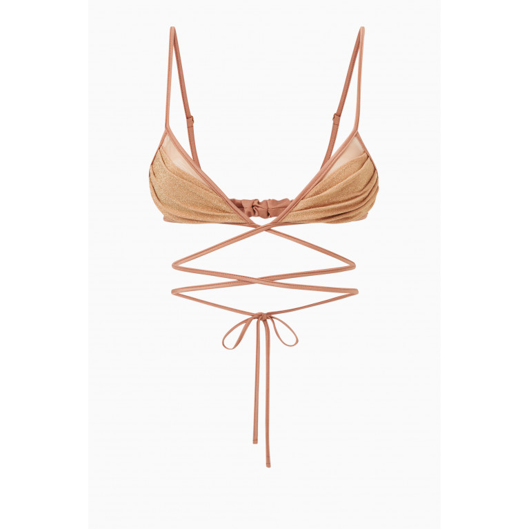 Benedetta Bruzziches - Goddess Swan Bikini Top in Lycra