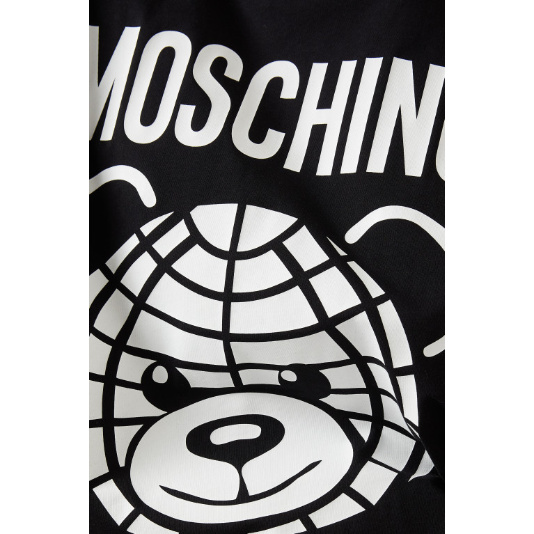 Moschino - Teddy Logo-print T-shirt in Cotton-jersey