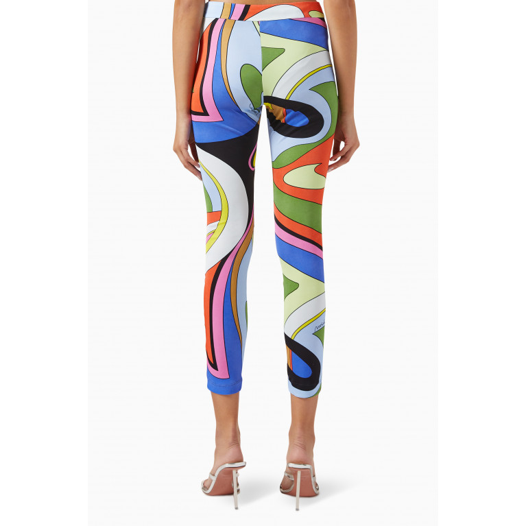 Moschino - Abstract-print Leggings in Viscose-jersey