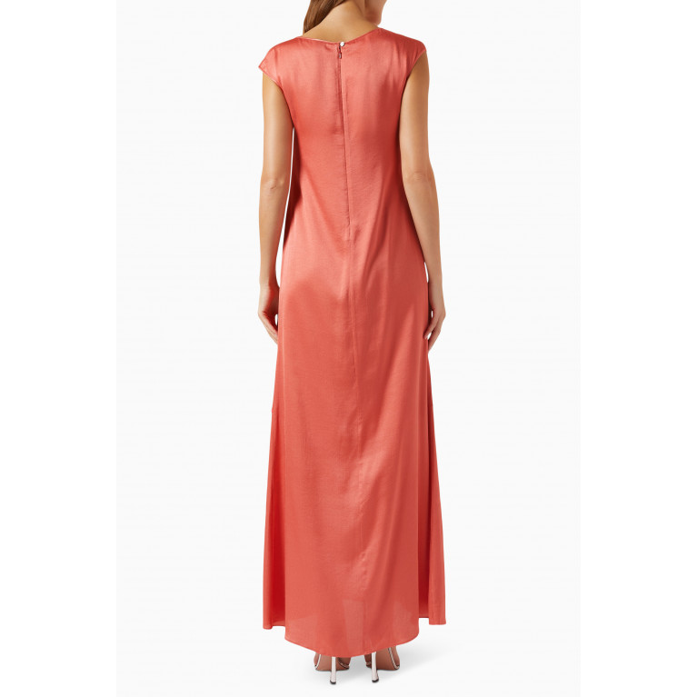 Amal Al Raisi - Embellished Cap-sleeve Maxi Dress in Viscose